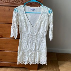 Boutique off white lace dress